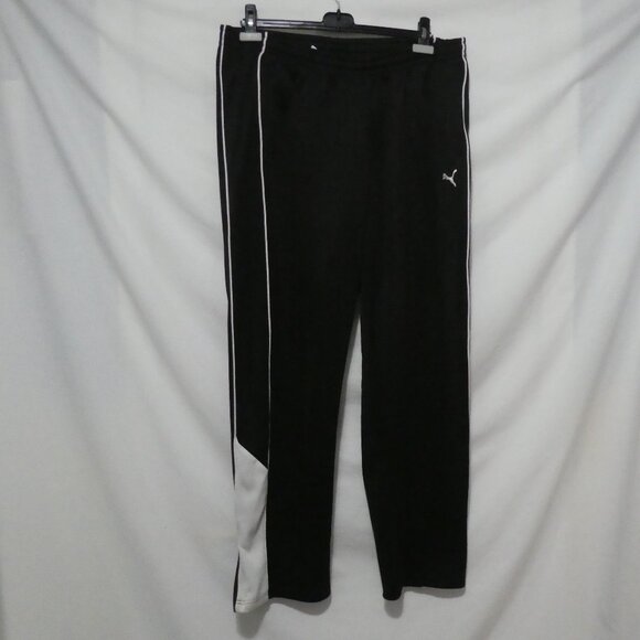 PUMA | xl - extra large | Black Exercise - Running Pants | White Stripe Sides - Picture 1 of 16